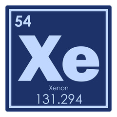 Fototapeta premium Xenon chemical element