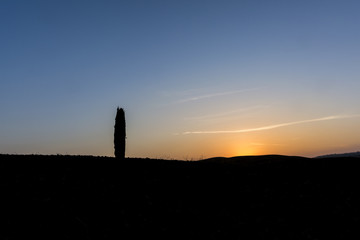 val d'orcia sunrise