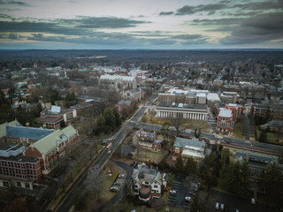 Fototapeta na wymiar Aerial of Princeton New Jersey