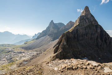 View on Alps during Rot Gratli hike in Swiss Alps