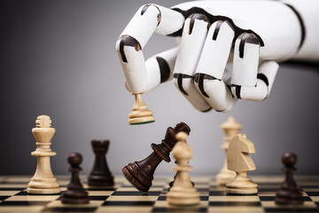 Robot Playing Chess