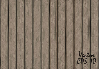 Vector light wood texture background. Wooden wall. Old grunge retro panels.