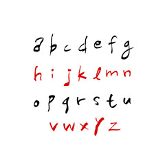 벡터 문자 / 손으로 쓴 글씨체