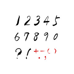 벡터 문자 / 손으로 쓴 글씨체