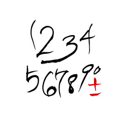 벡터 문자 / 손으로 쓴 글씨체