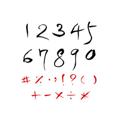 벡터 문자 / 손으로 쓴 글씨체