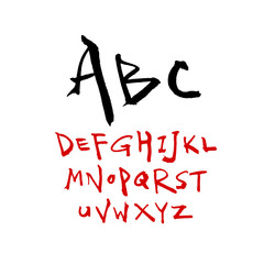 벡터 문자 / 손으로 쓴 글씨체