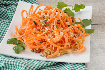 Carrot ribbon salad