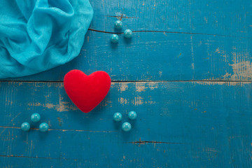 heart and blue balls