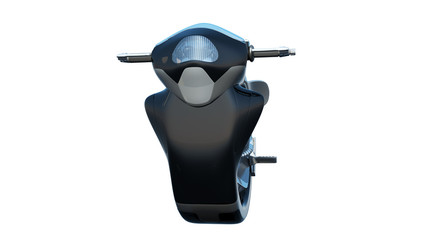 Futuristic motorcycle 3d rendering