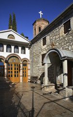 Fototapeta na wymiar Church Assumption of holy Mother of God in Ohrid. Macedonia
