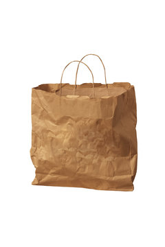 Paper bag on a white background