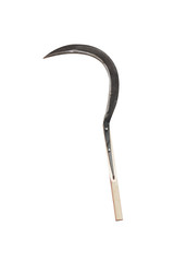 Sickle on white background
