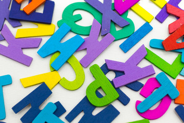 Wooden colourful for learning with children