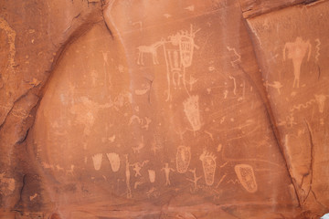 Birthing Scene Petroglyphs in Moab, Utah 05