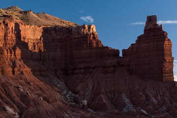 Chimney Rock at Sunset in Capitol Reef