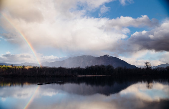 Rainbow Over Mt. Si