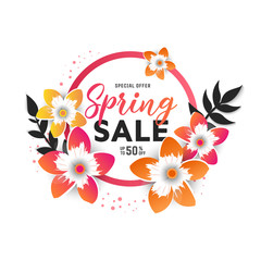 Paper art of spring sale 