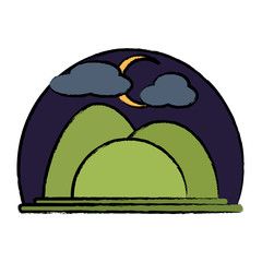 Mountains landscape  design