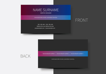 Simple Business Card Layouts 6