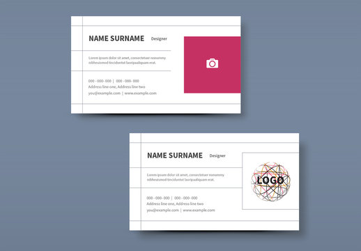 Simple Business Card Layouts 1