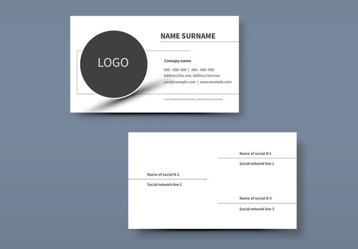 Simple Business Card Layouts 2
