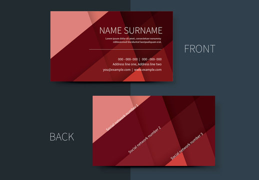 Simple Business Card Layouts 5