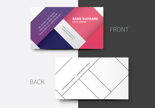 Simple Business Card Layouts 10