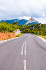 Road in the mountains.