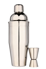 Cocktail shaker with maeasuring cup