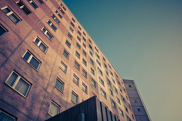 Plattenbau in Ostdeutschland
