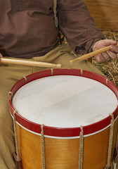 Fototapeta na wymiar American Civil War military drum