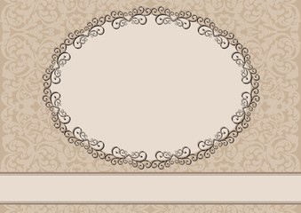 vintage background with decorative frame