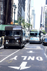 Plakat Traffic on Manhattan's street