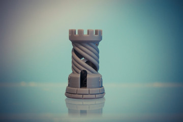 One object photopolymer printed on 3d printer. Stereolithography 3D printer, technology liquid...