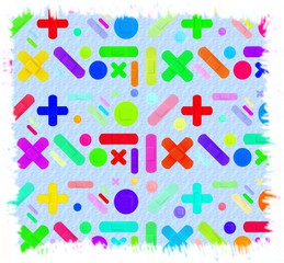 Various Colored Strips of ADHESIVE BANDAGES PLASTER - Medical Equipment - Colorful Pop Art Style