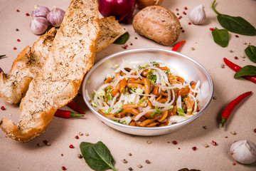 Pickled mushrooms