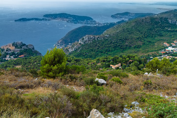 Fototapeta na wymiar Landscape view on Cap-Ferrat, Nice, Provence, France.