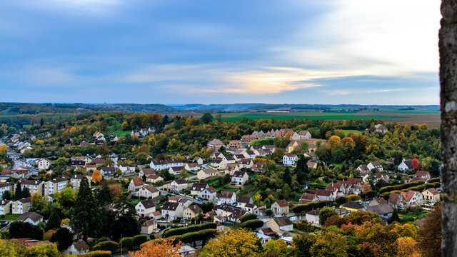 view of the village of Provins, France