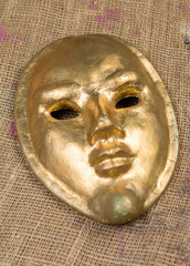 Egyptian golden mask, Venetian Carnival Mask