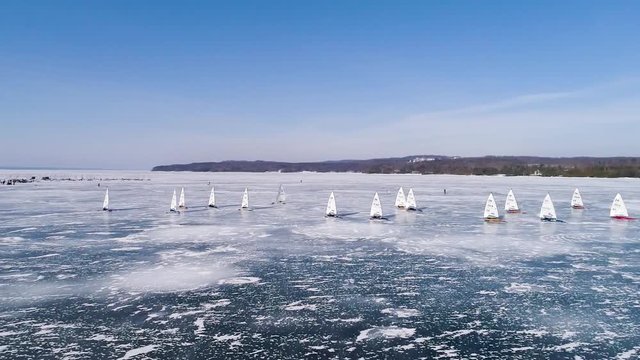 Ice Boat Racing