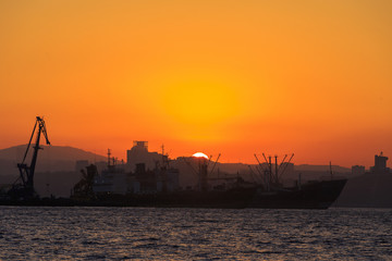 Commercial trade port in Vladivostok, Russia, vladivostok