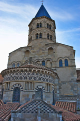 Eglise notre dame du port à clermont-ferrand, auvergne