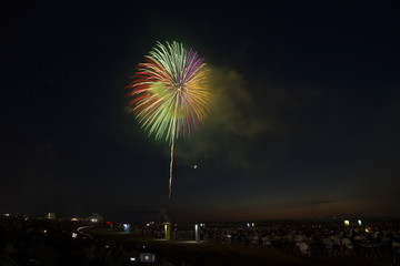 Fireworks over the Sea at the Kashiwazaki Festival