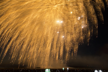 Fireworks over the Sea at the Kashiwazaki Festival
