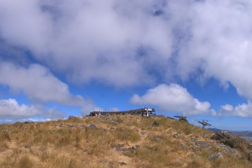 Beautiful scenery from Christchurch Gondola Station at the top of Port Hills, Christchurch, Canterbury, New Zealand.