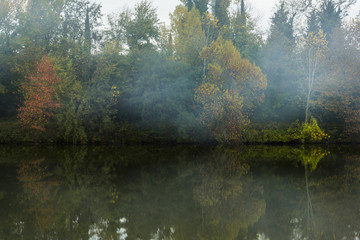 Fototapeta premium autumn on the river
