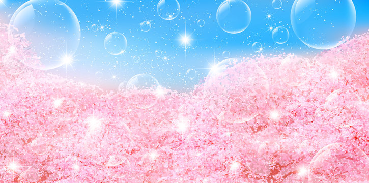 桜　春　花　背景