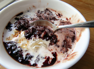 Black rice pudding