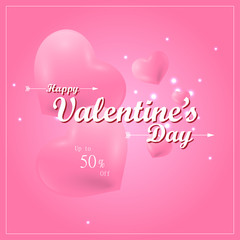 Valentine's day background vector design